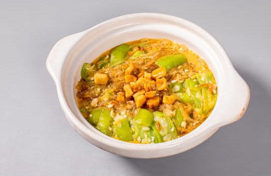 Golden Ridge Gourd Vermicelli Claypot 金沙角瓜粉丝煲